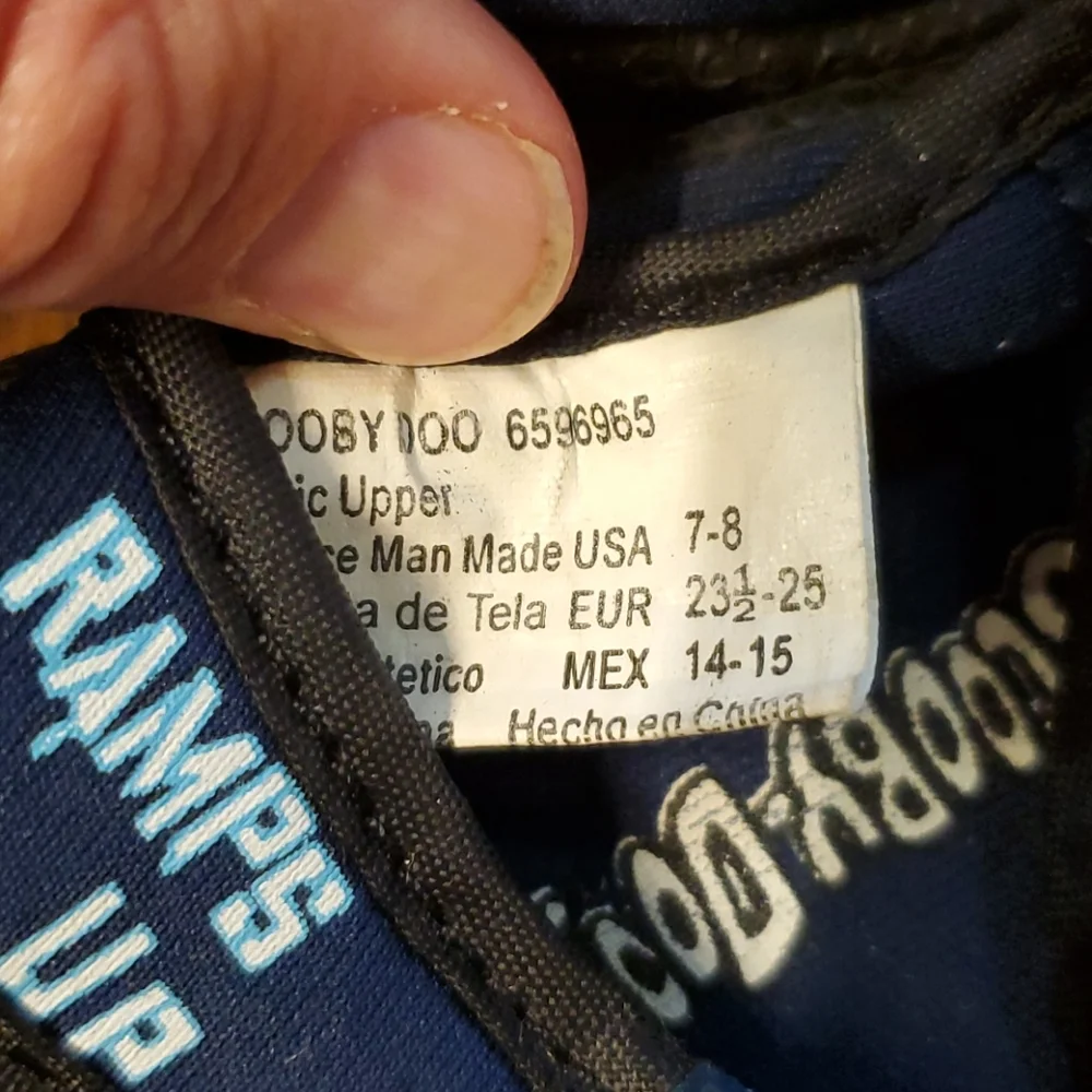 Scooby-Doo Toddler‎ Boys Navy Water Shoes Size 7-8